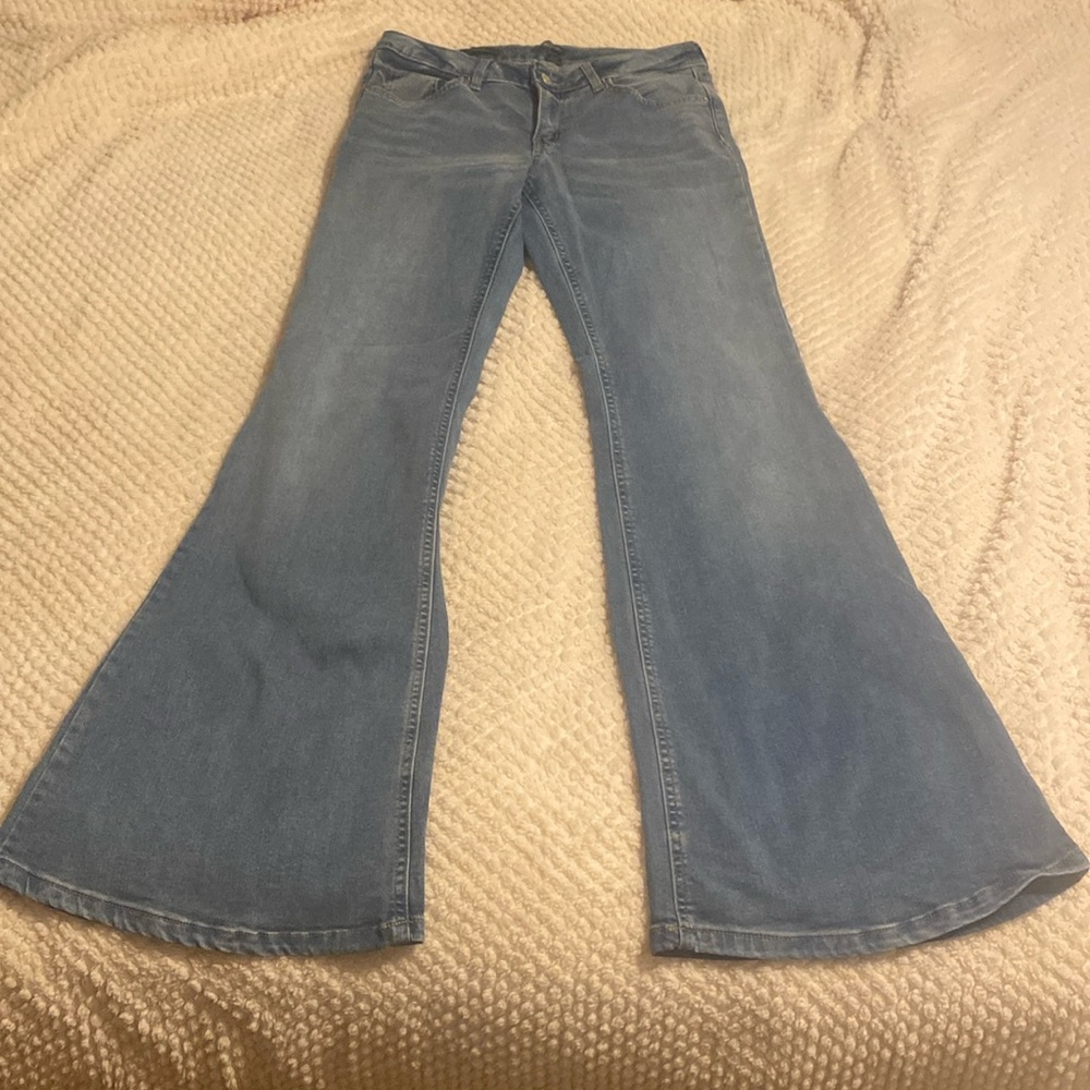 Women's Blue Flared Jeans